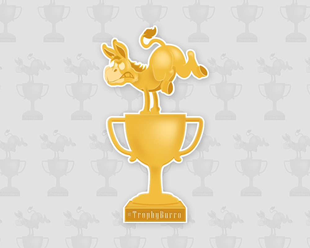 Trophy Burro Sticker